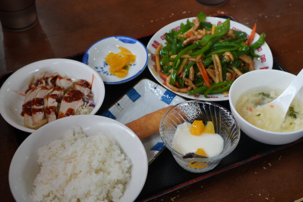 中国台湾料理 福都 筑西店の青椒肉絲定食の写真