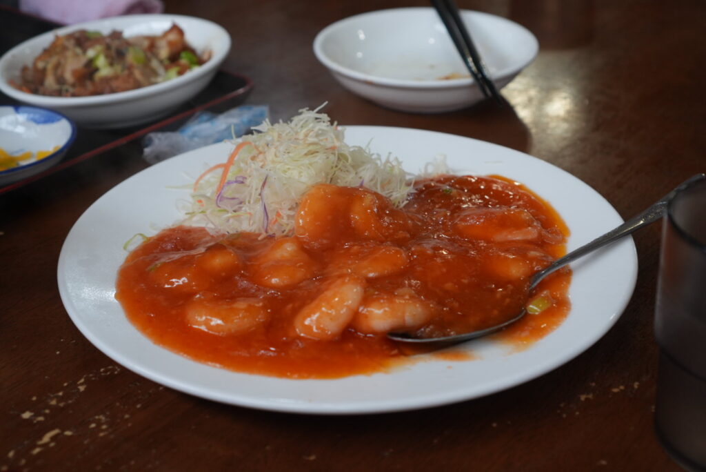 中国台湾料理 福都 筑西店のエビチリの単品の写真