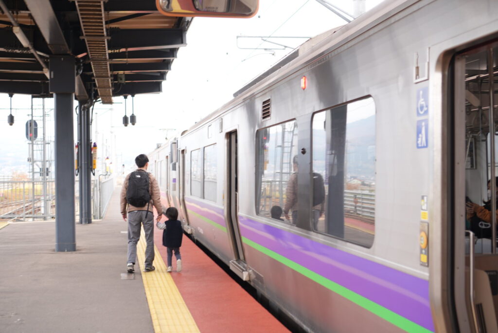 函館ライナーの乗り継ぎ