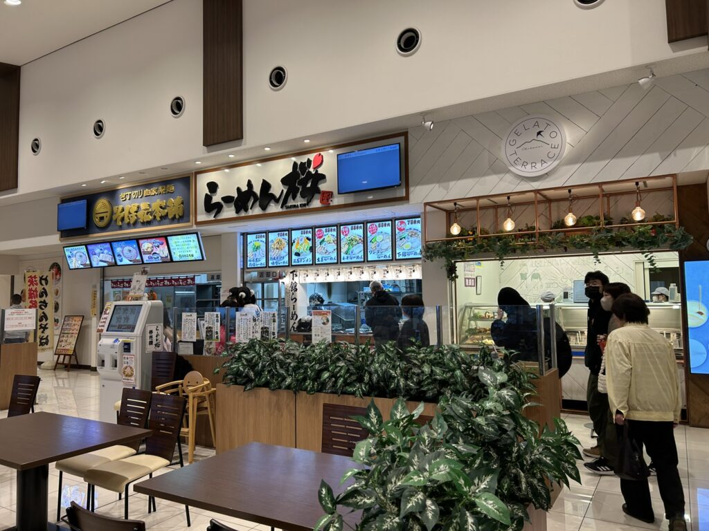 道の駅グランテラス筑西のフードコート